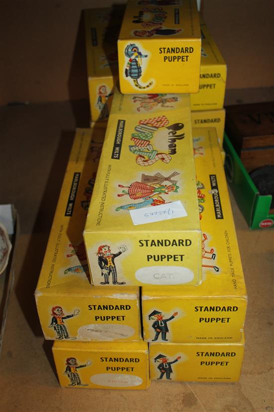 12 boxed Pelham puppets